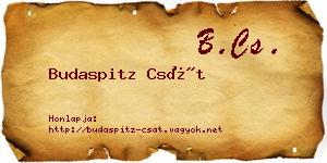 Budaspitz Csát névjegykártya
